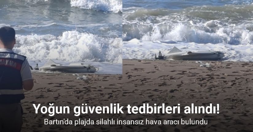 Kurucaşile’de plajda silahlı insansız hava aracı bulundu