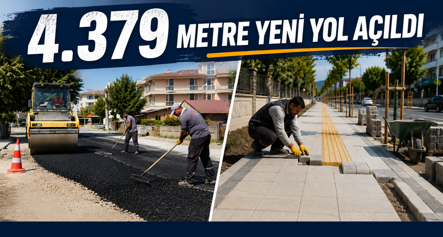 4.379 Metre Yeni Yol Açıldı