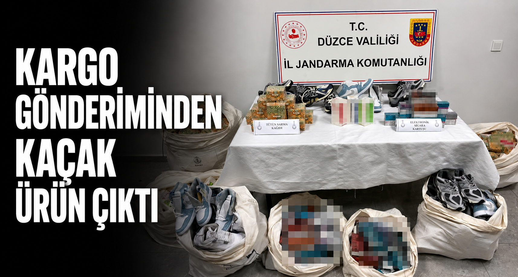 Kargo gönderiminden kaçak ürün çıktı