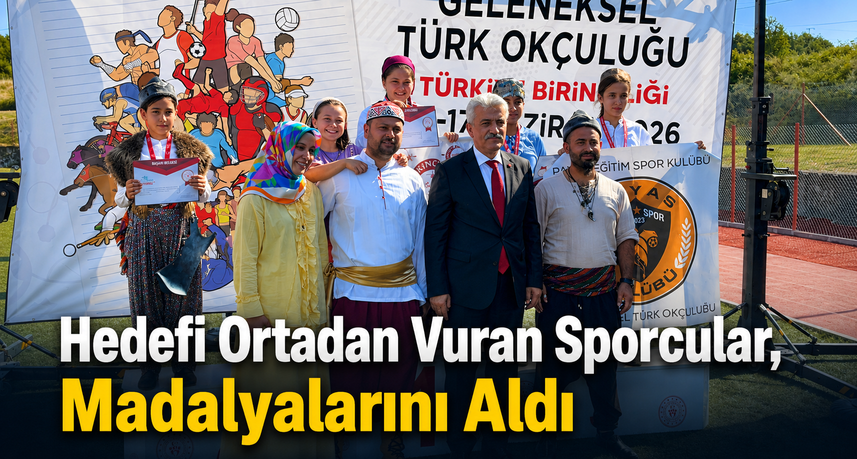 Hedefi Ortadan Vuran Sporcular, Madalyalarını Aldı