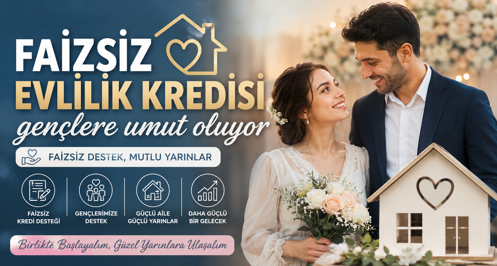 Faizsiz evlilik kredisi gençlere umut oluyor