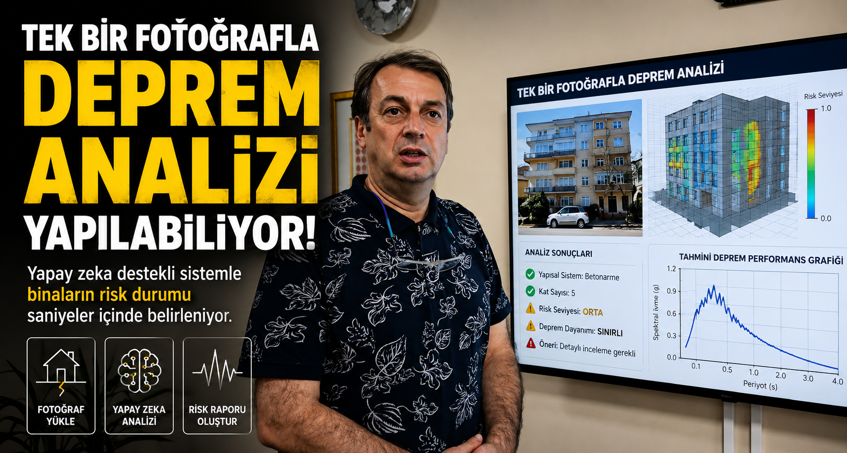 Tek bir fotoğrafla deprem analizi yapılabiliyor