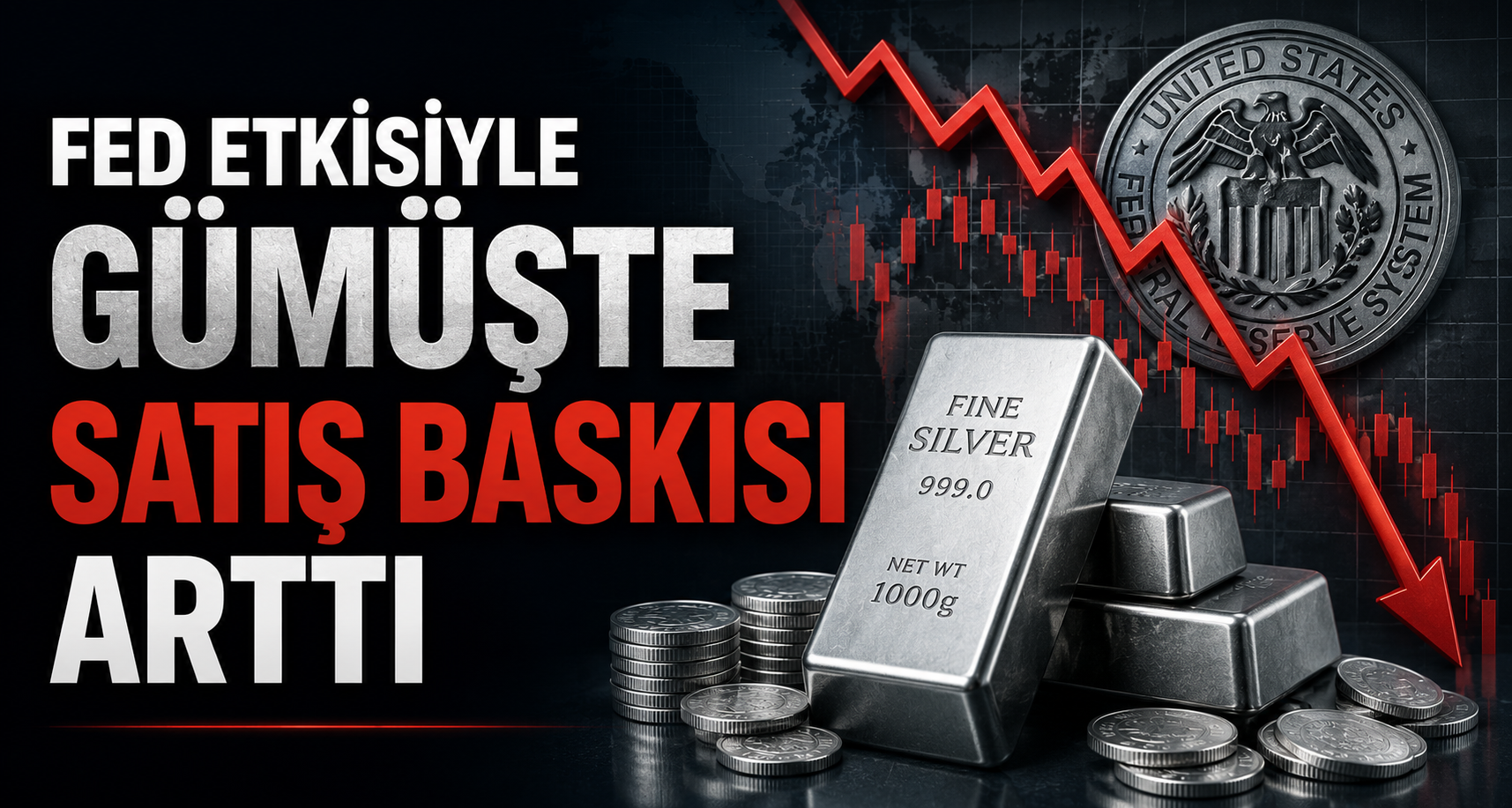 Fed Etkisiyle Gümüşte Satış Baskısı Arttı