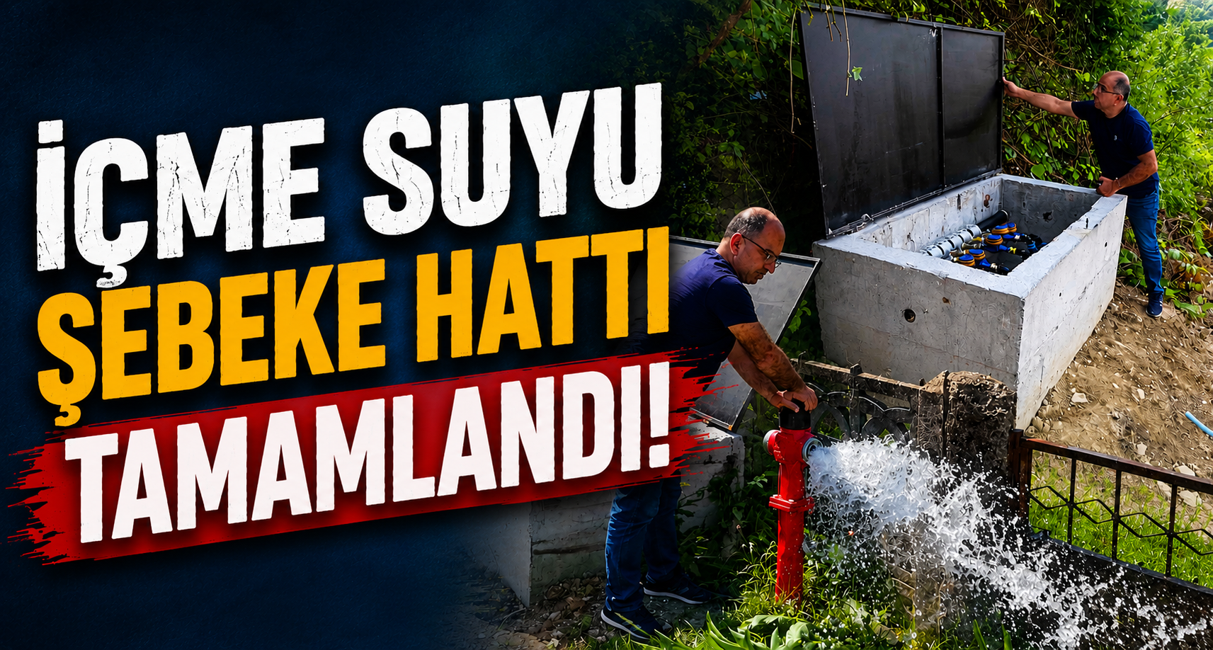 İçme Suyu Şebeke Hattı Tamamlandı