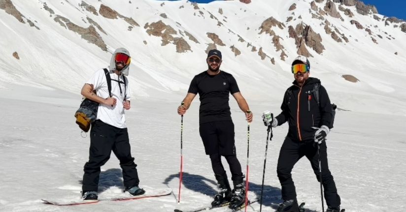 Erciyes’te haziran ayında kayak keyfi