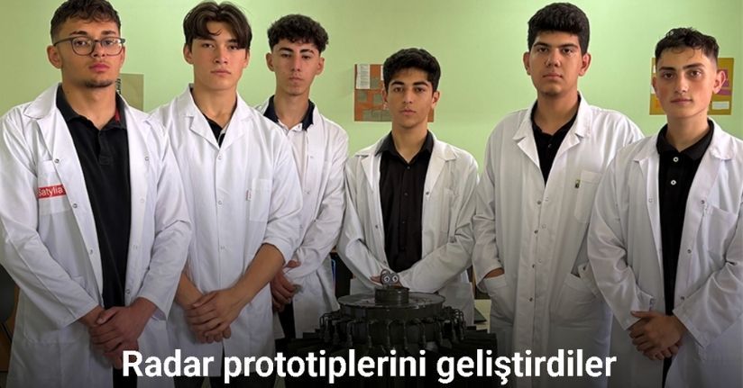 Liseli gençler ürettikleri radar projesini geliştirerek savunma sanayine katkı sağlamak istiyor