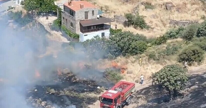Çanakkale'de makilikte yangın
