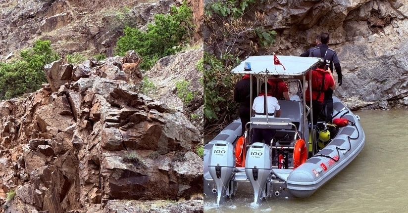 Derede kaybolan baba ile oğlunu 90 kişilik ekip arıyor