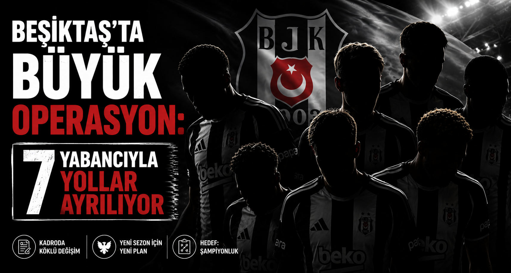 Beşiktaş'ta Büyük Operasyon: 7 Yabancıyla Yollar Ayrılıyor
