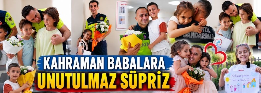 Eğitime Geldiğini Düşünen Jandarma Personeline ‘Babalar Günü' Sürprizi