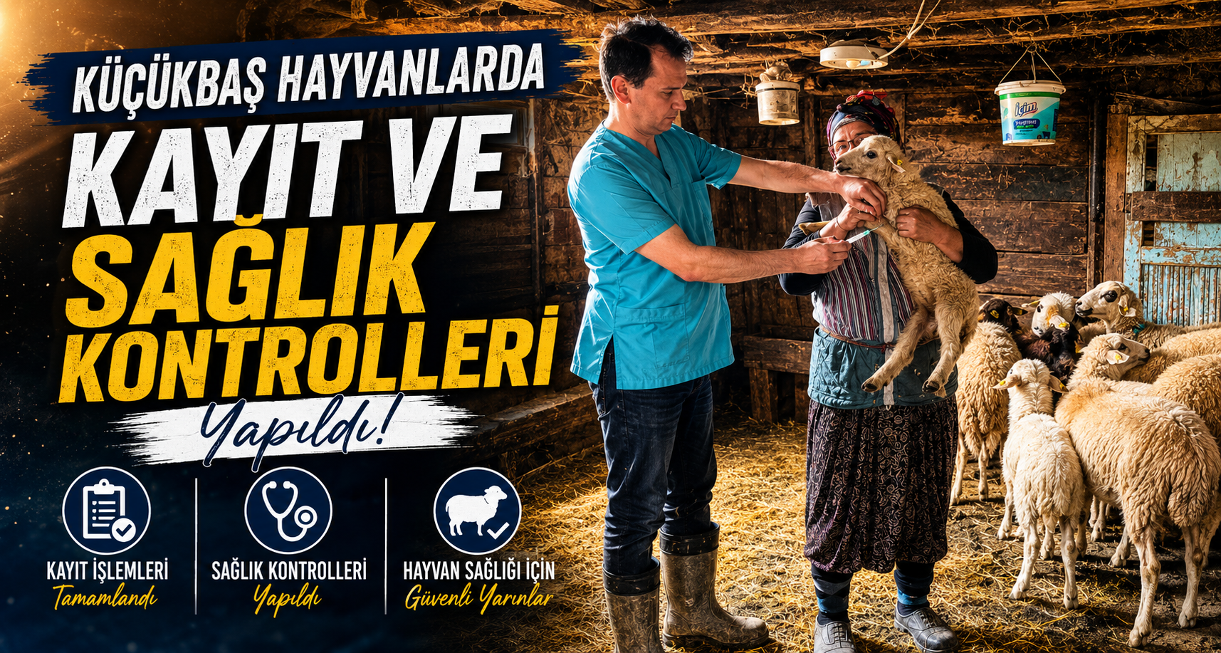 Küçükbaş Hayvanlarda Kayıt Ve Sağlık Kontrolleri Yapıldı