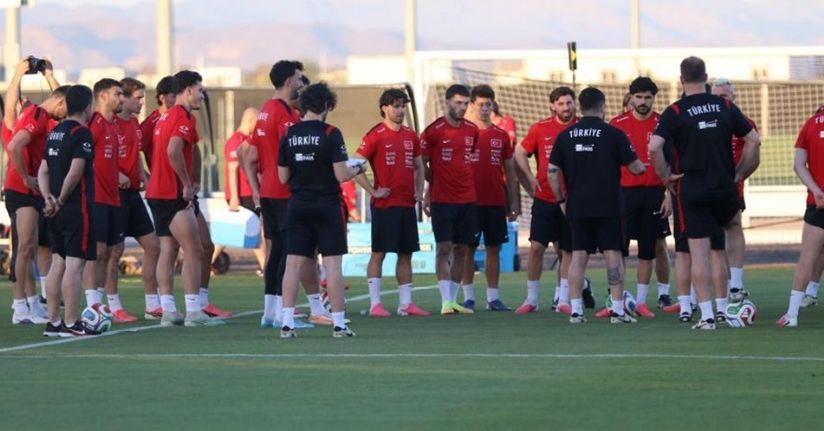 A Milli Futbol Takımı, ABD maçı hazırlıklarına devam etti