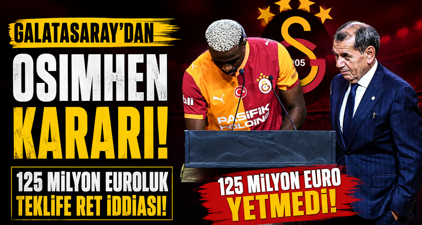 Galatasaray'dan Osimhen Kararı: 125 Milyon Euroluk Teklife Ret İddiası