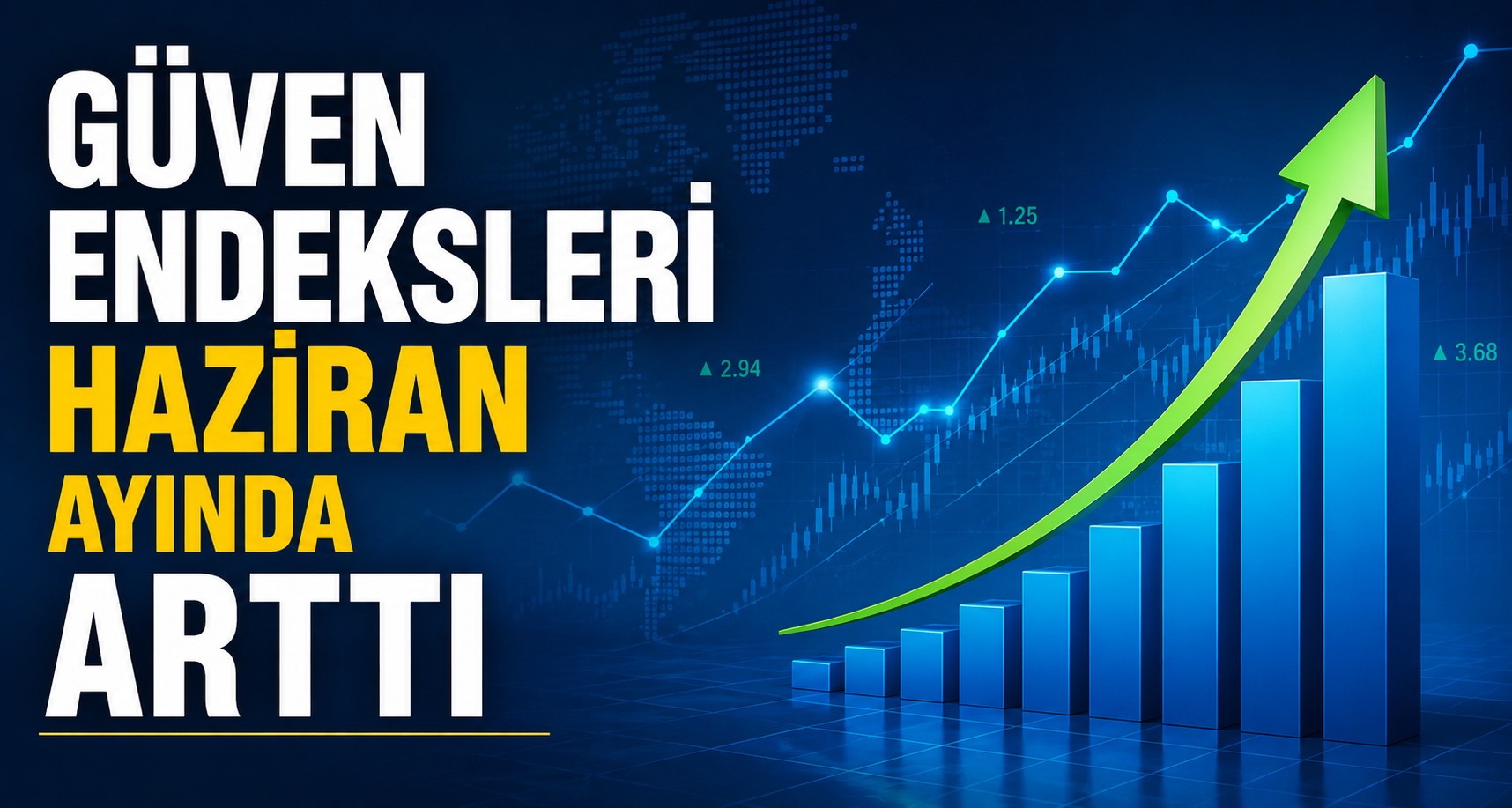 Güven endeksleri Haziran ayında arttı