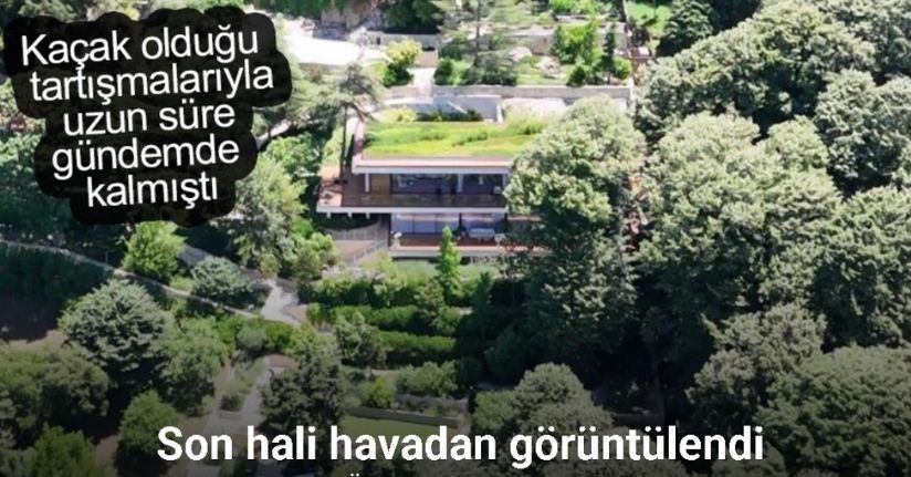 Rus oligarkın Üsküdar’daki villasında tadilat bitti: Son hali havadan görüntülendi