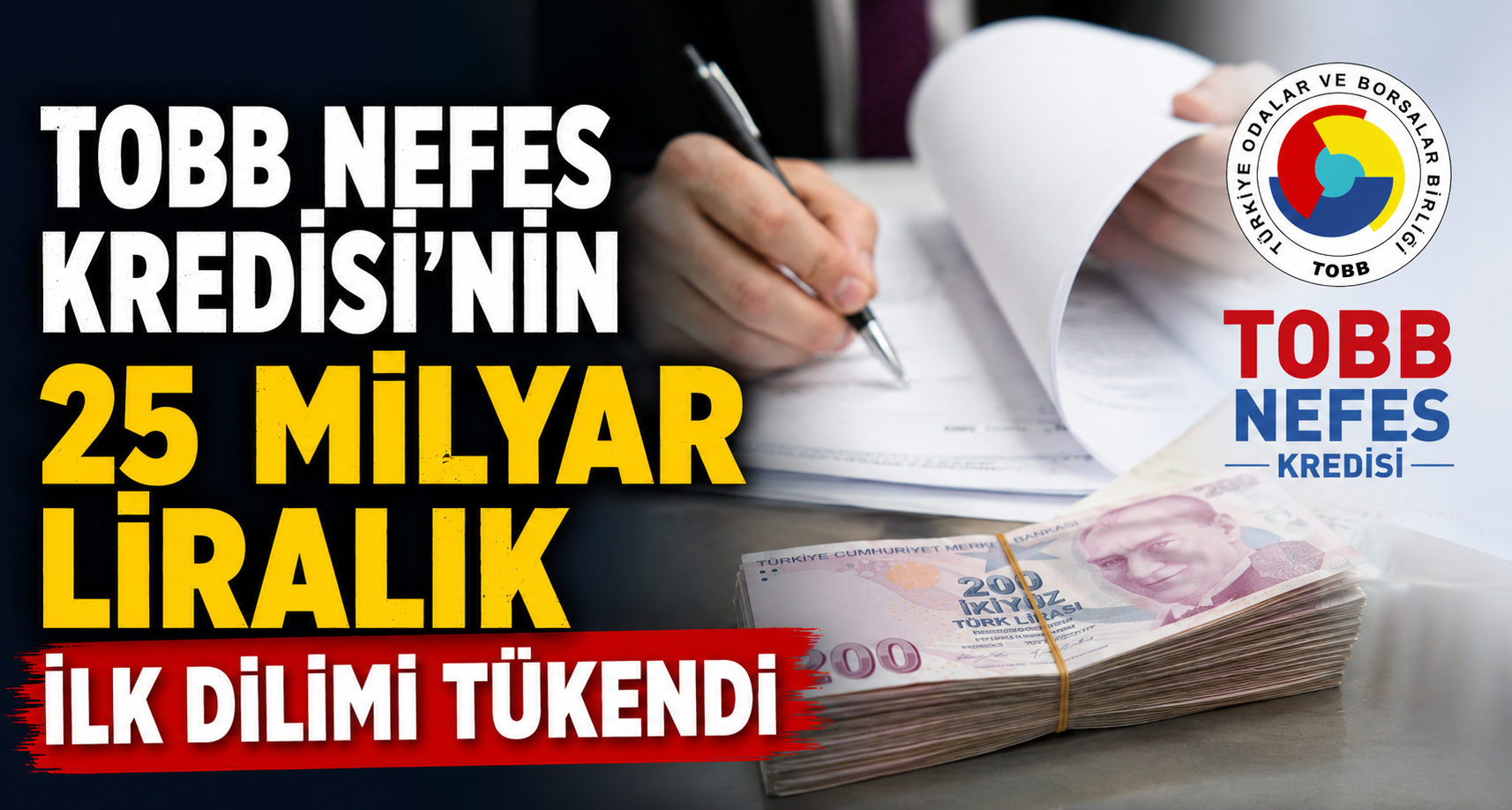 TOBB Nefes Kredisi’nin 25 milyar liralık ilk dilimi tükendi