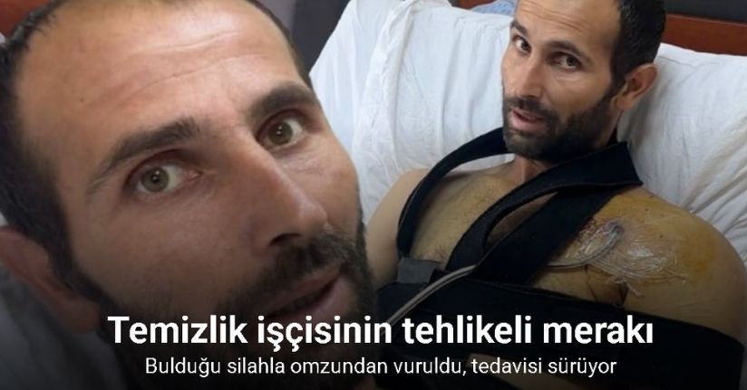 Çöpte bulduğu tabancayı kurcalarken omzundan vuruldu: 