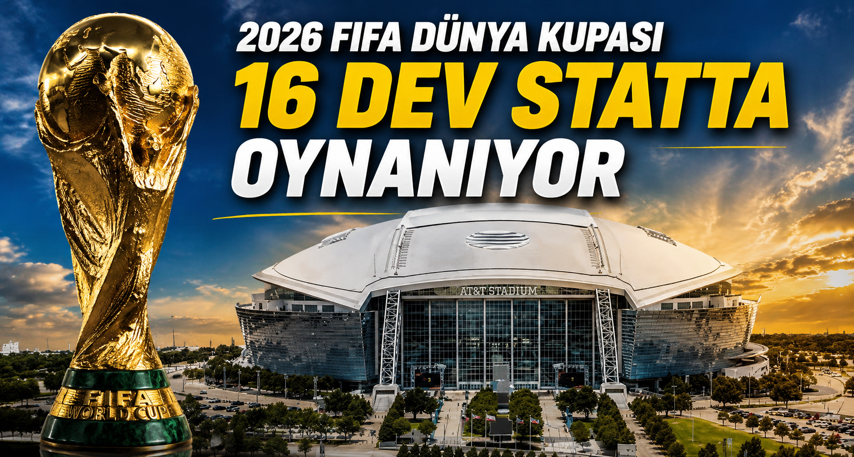 2026 FIFA Dünya Kupası 16 Dev Statta Oynanıyor