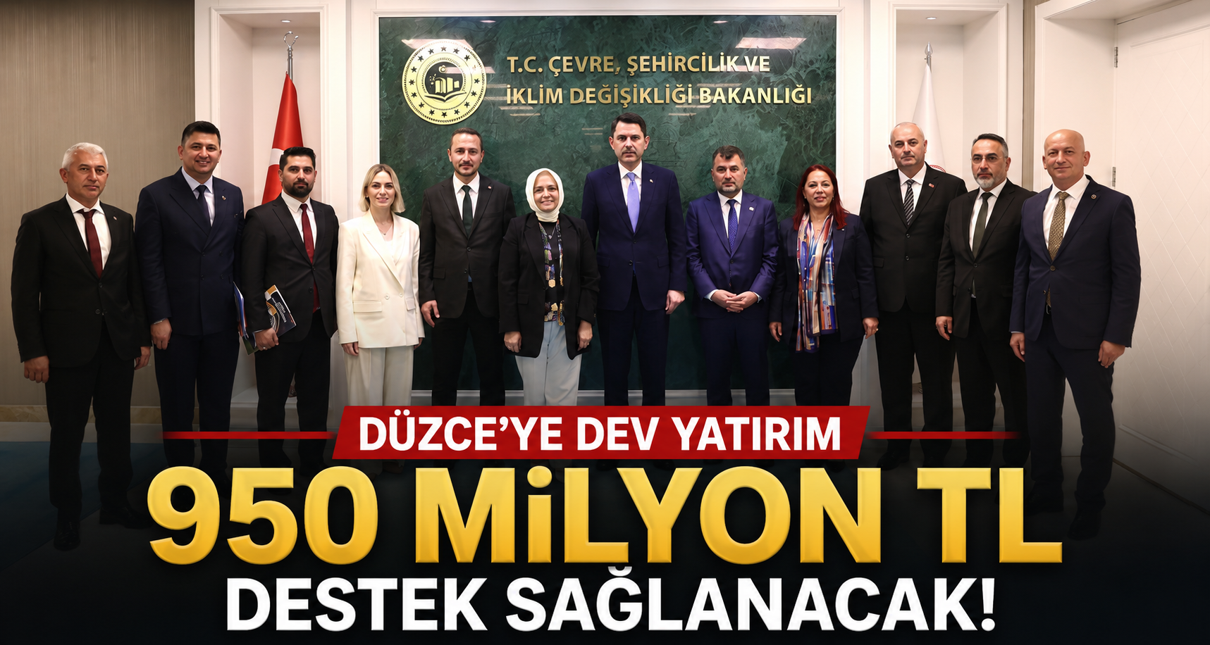 Düzce'ye 950 Milyon Liralık Destek