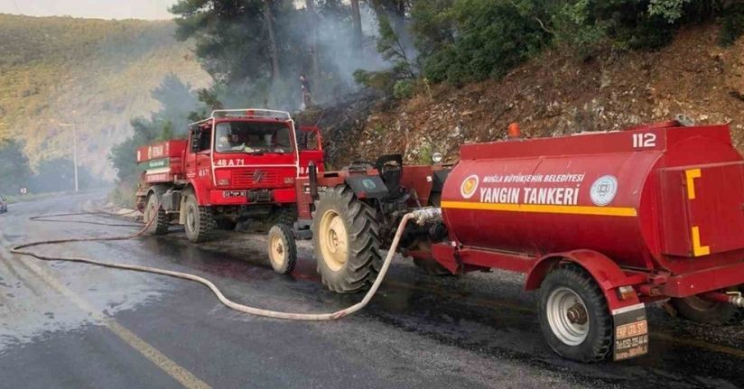 Menteşe’de orman yangını büyümeden söndürüldü