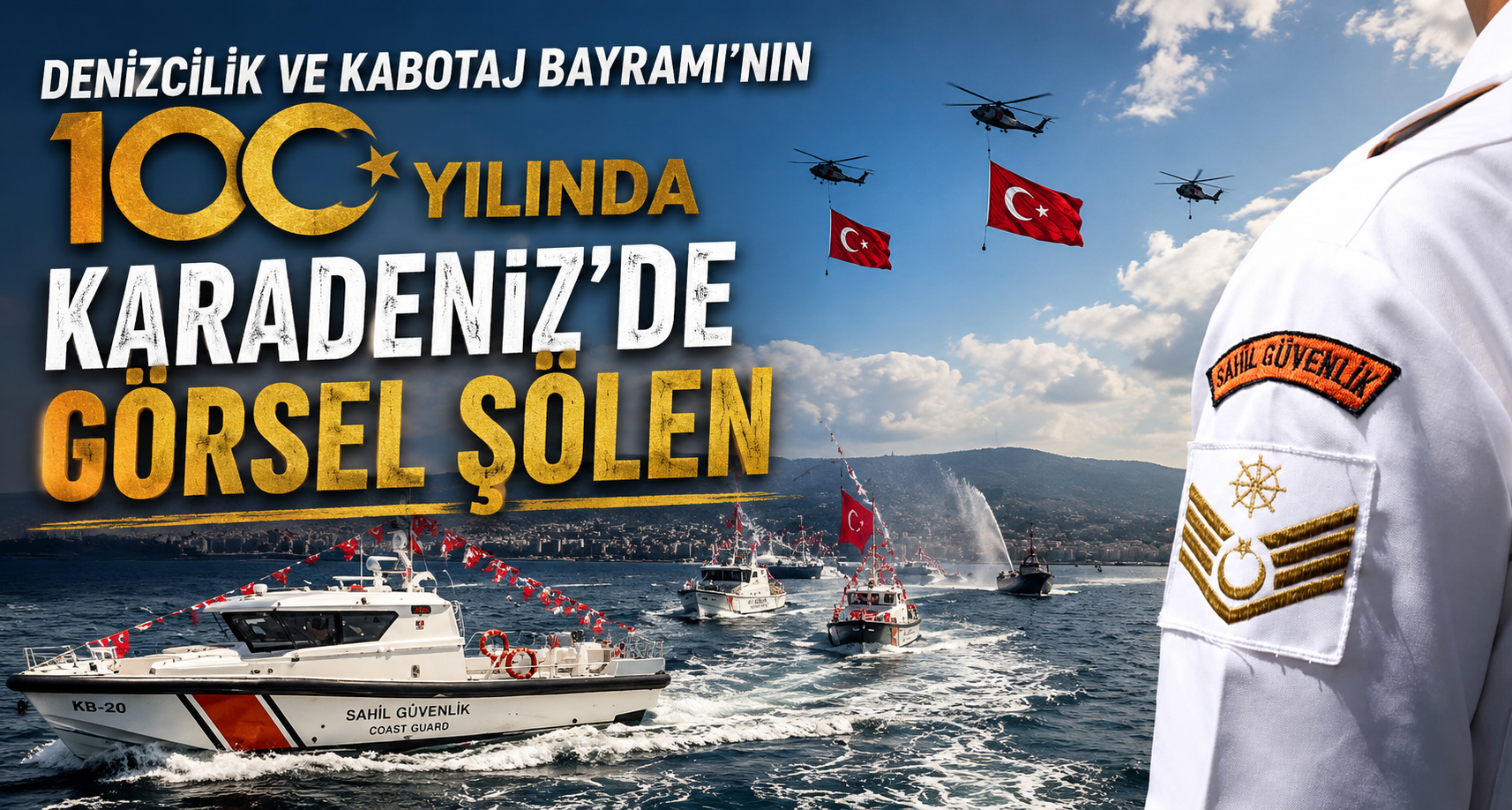 Denizcilik ve Kabotaj Bayramı’nın 100. yılında Karadeniz’de görsel şölen