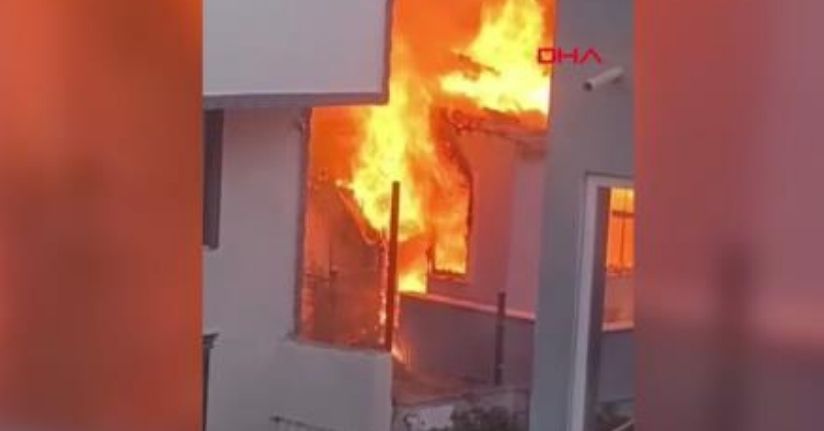 Çanakkale'de inşaat işçilerinin kaldığı evde yangın: 1 yaralı