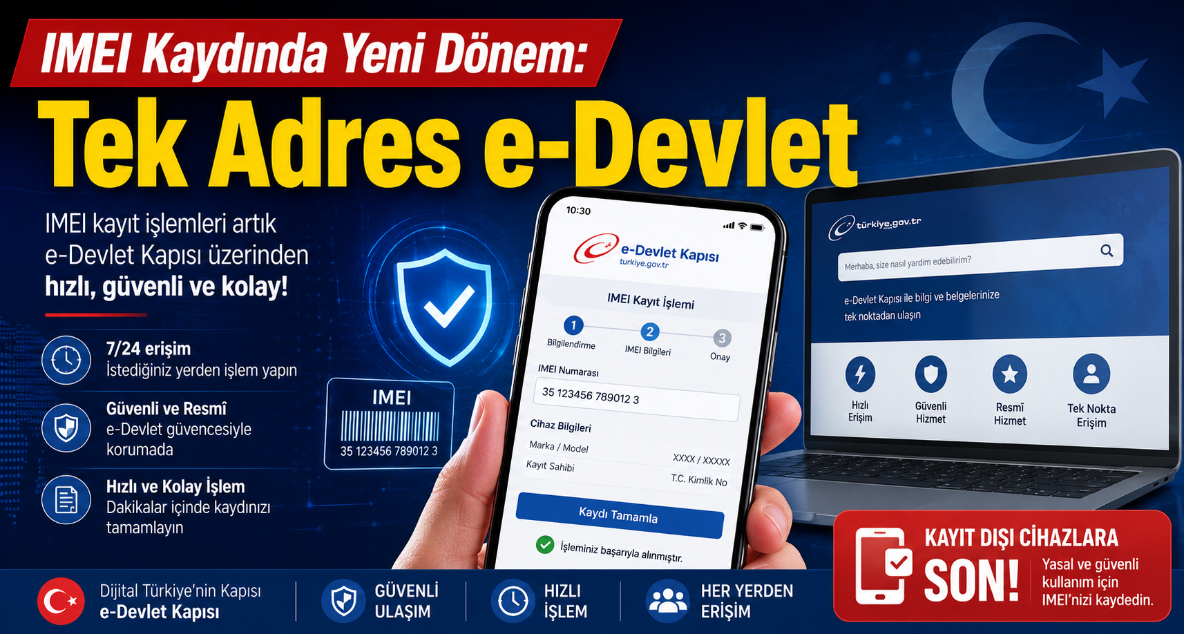 IMEI Kaydında Yeni Dönem: Tek Adres e-Devlet