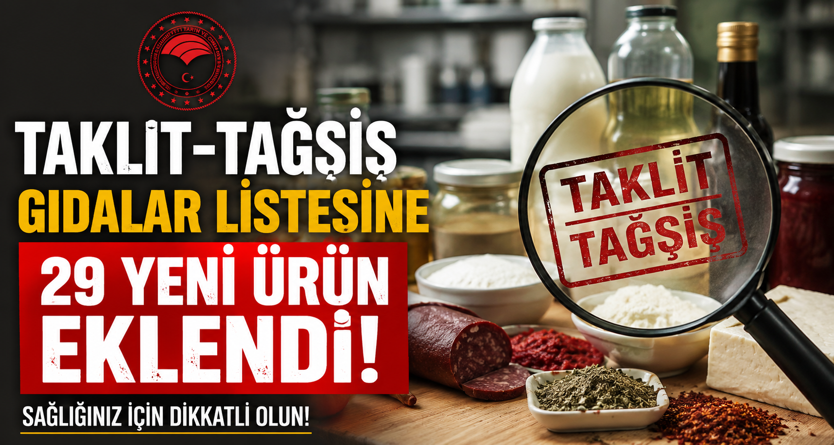 Taklit-tağşiş gıdalar listesine 29 yeni ürün eklendi