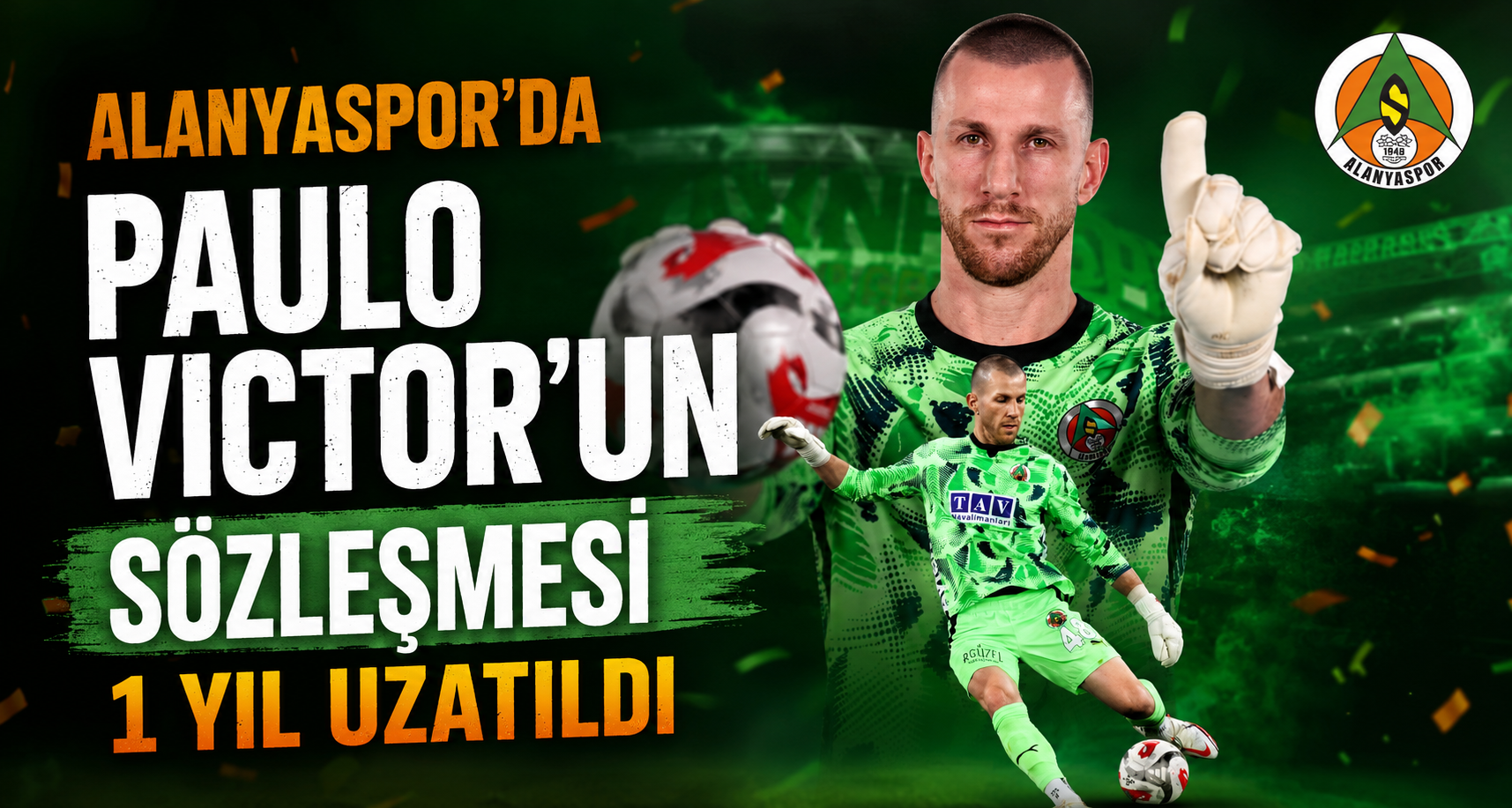 Alanyaspor’da Paulo Victor’un sözleşmesi 1 yıl uzatıldı