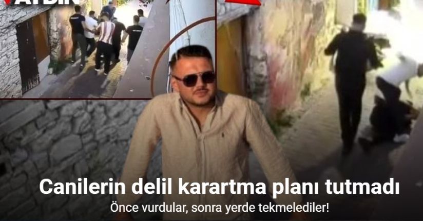 Silahla vurdukları adamı darbederek öldürdüler: Cinayet anı kamerada