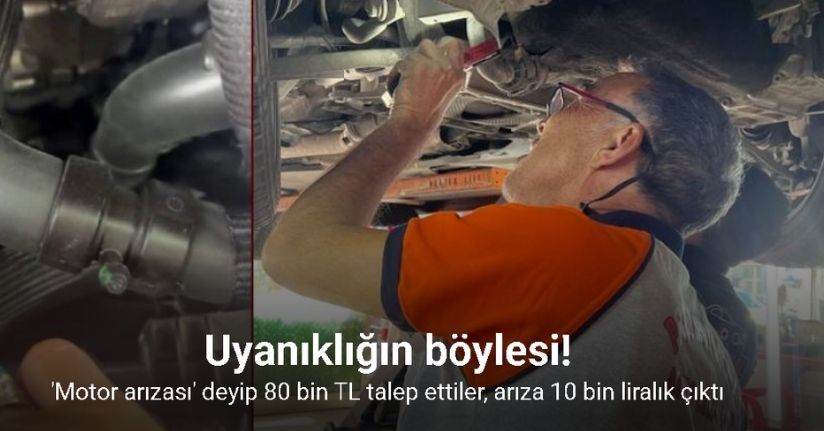 ‘Motoru tamir edilmesi gerekir’ denilen aracın sadece fan motoru arızalı çıktı