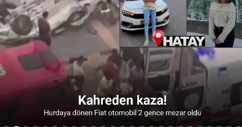 Takla atan otomobilde 19 ve 23 yaşındaki 2 genç can verdi