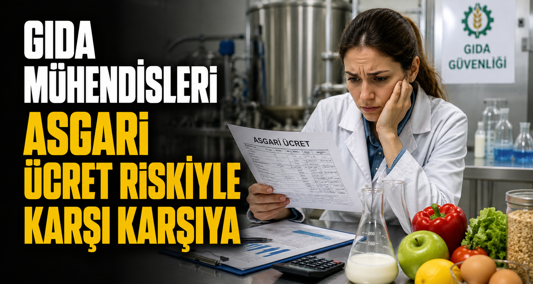  Gıda mühendisleri asgari ücret riskiyle karşı karşıya