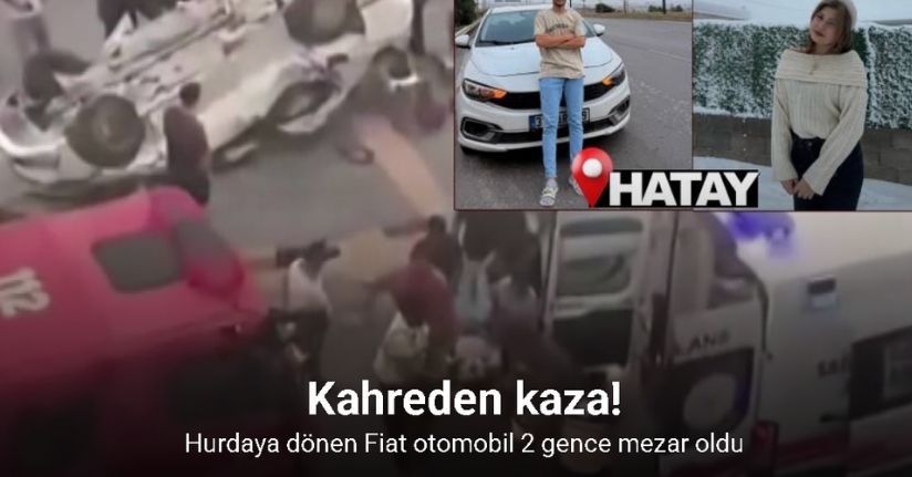 Takla atan otomobilde 19 ve 23 yaşındaki 2 genç can verdi