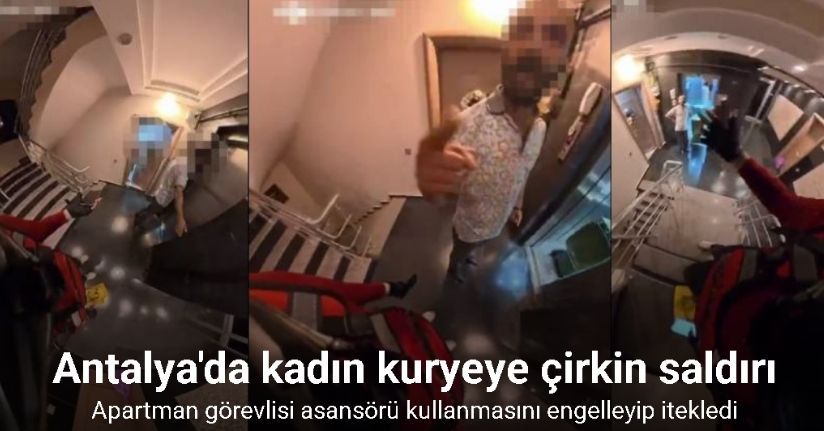 Apartman görevlisi ile kadın motokurye arasında asansör kullanımı tartışması karakolluk oldu