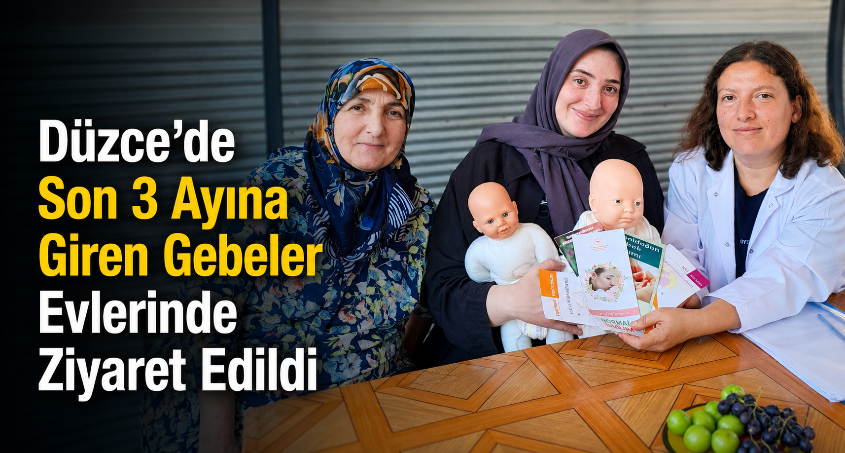 Düzce’de Son 3 Ayına Giren Gebeler Evlerinde Ziyaret Edildi
