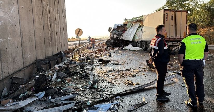 Köprüde duvara çarpan TIR’ın şoförü hayatını kaybetti