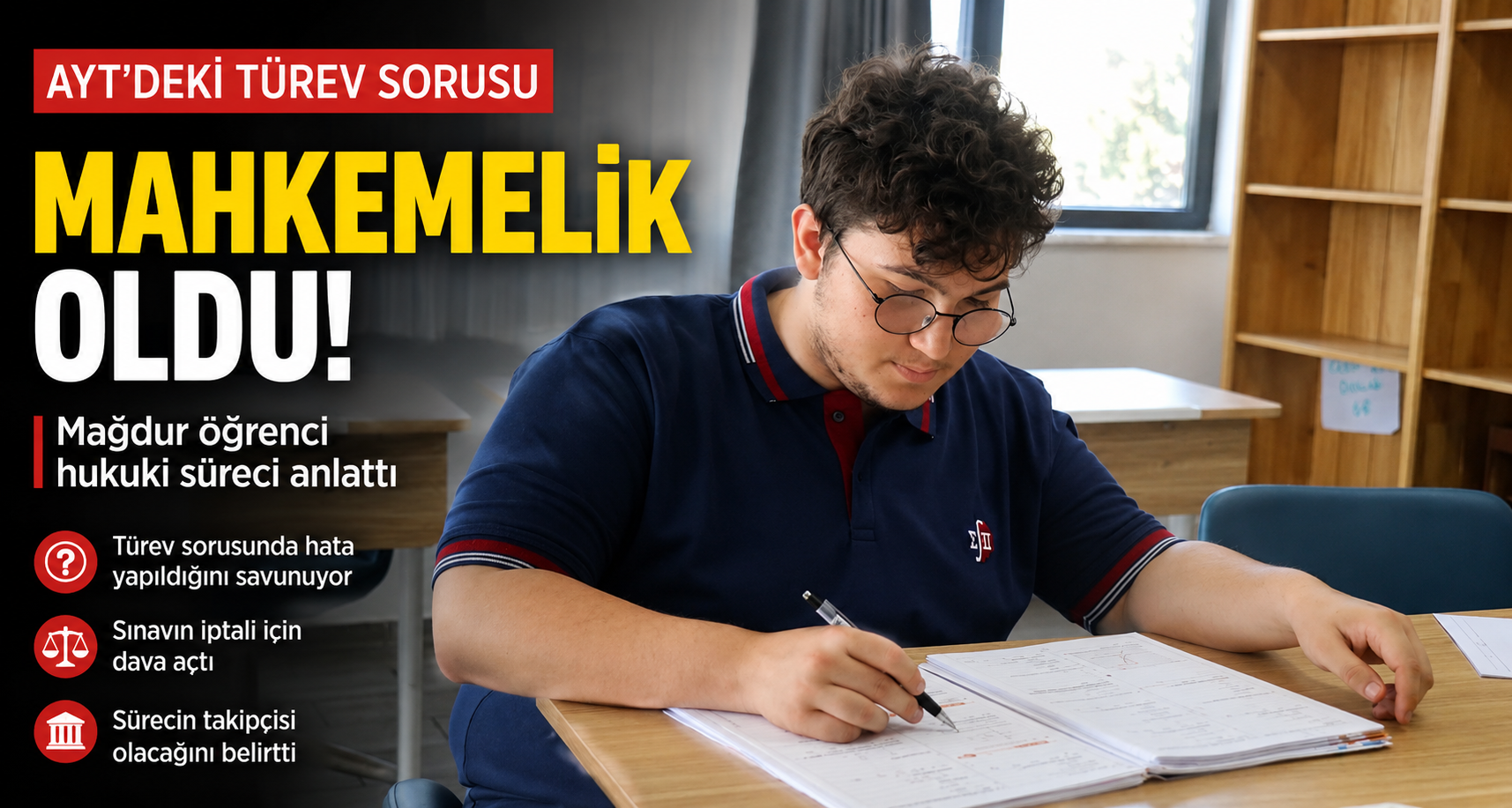 AYT’deki türev sorusu mahkemelik oldu: Mağdur öğrenci hukuki süreci anlattı