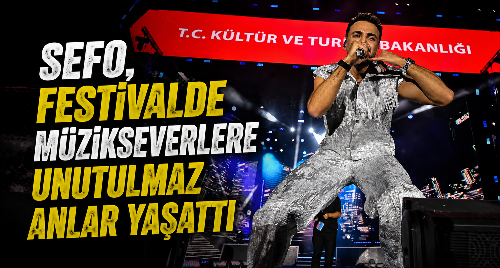 Sefo, festivalde müzikseverlere unutulmaz anlar yaşattı