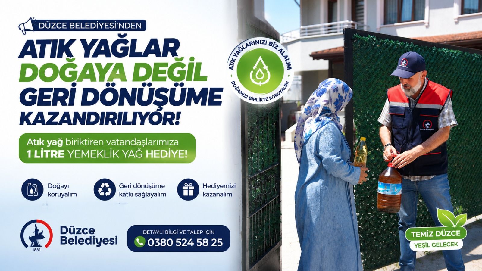 Atık Yağ Kampanyası Meyvelerini Vermeye Başladı