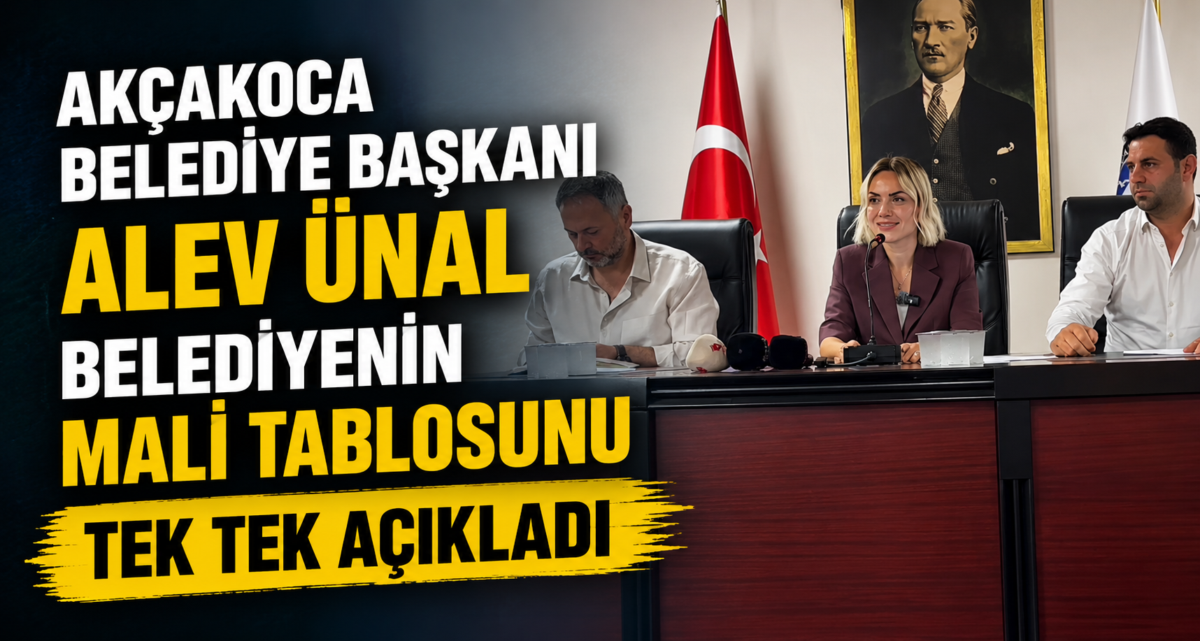 Akçakoca Belediye Başkanı Alev Ünal Belediyenin Mali Tablosunu Tek Tek Açıkladı