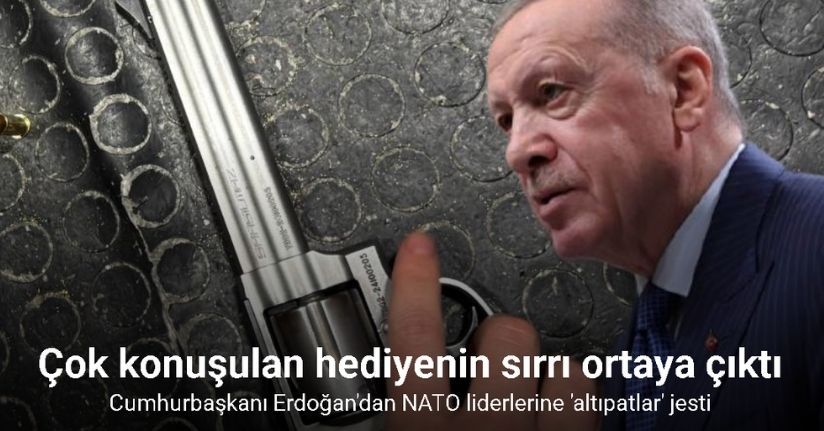 Cumhurbaşkanı Erdoğan’dan NATO liderlerine ’altıpatlar’ jesti