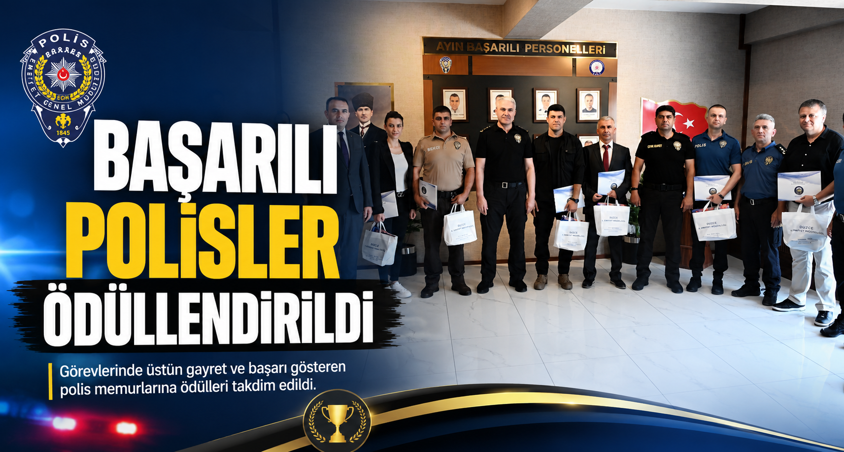 Başarılı Polisler ödüllendirildi