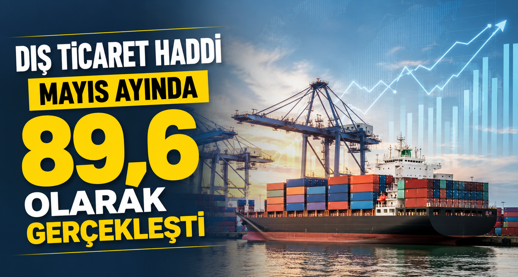 Dış ticaret haddi Mayıs ayında 89,6 olarak gerçekleşti