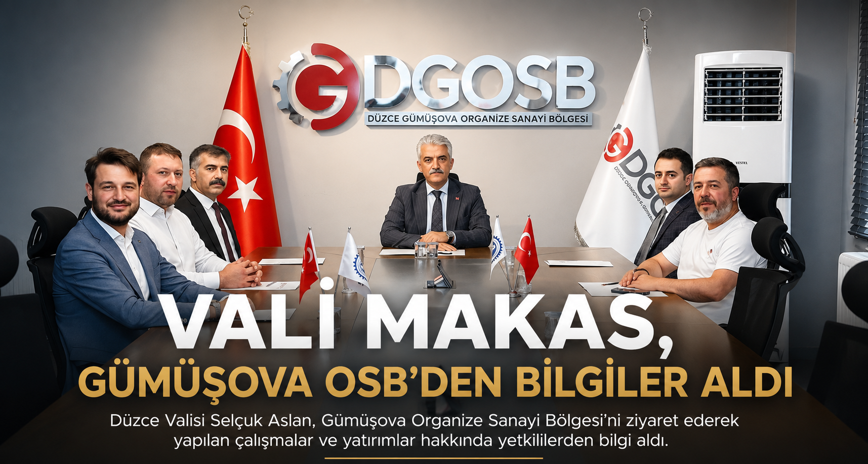 Vali Makas, Gümüşova OSB'den bilgiler aldı