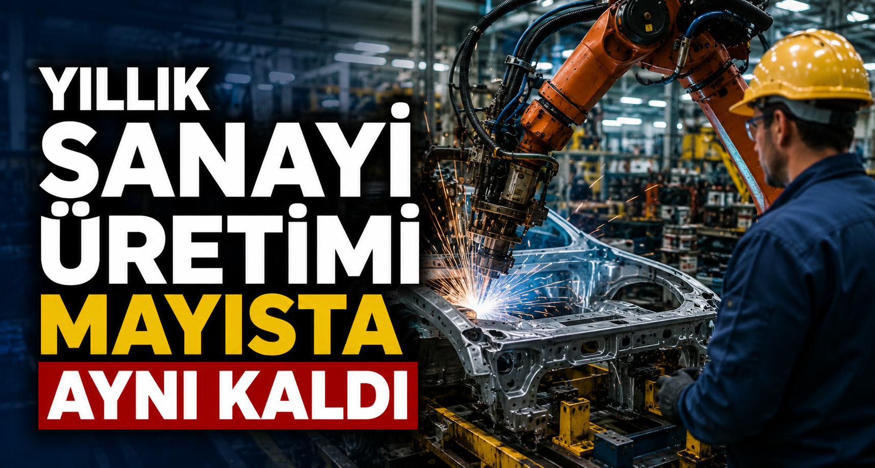 Yıllık sanayi üretimi mayısta aynı kaldı