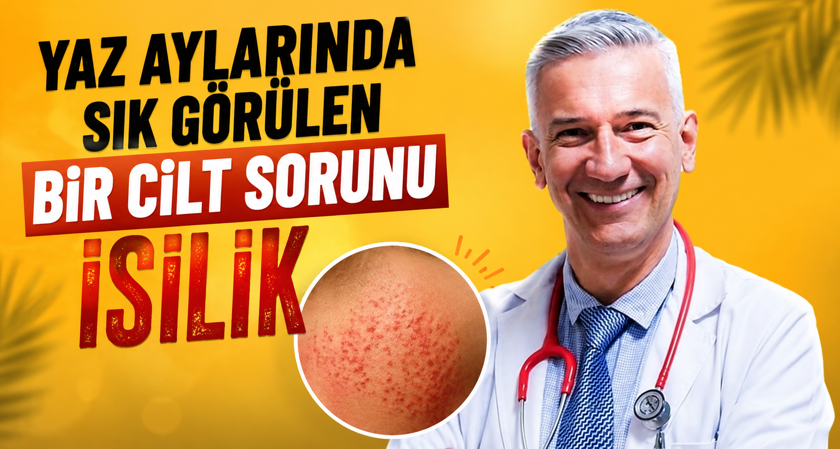 Yaz aylarında sık görülen bir cilt sorunu isilik
