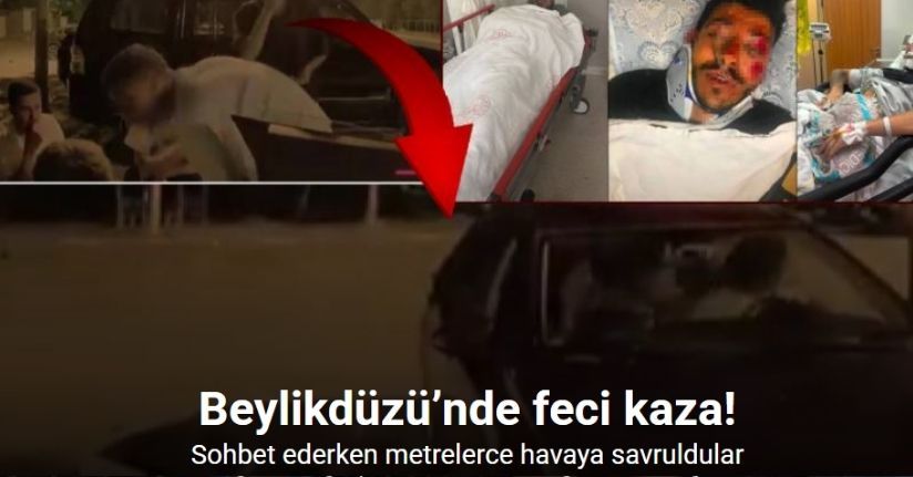 Beylikdüzü’nde feci kaza kamerada: 2’si ağır 6 kişi yaralandı