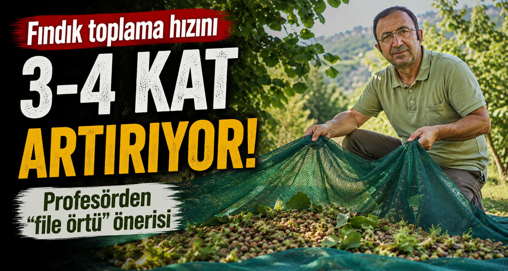 Fındık toplama hızını 3-4 kat artırıyor: Profesörden 