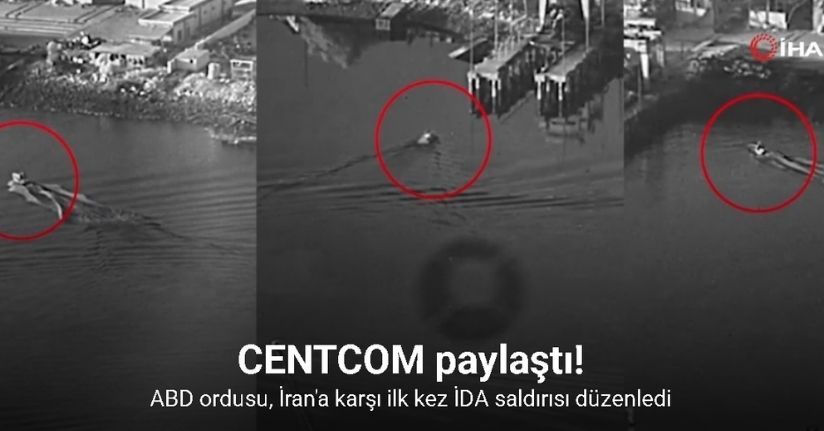 CENTCOM, İran’ın deniz üssüne ve denizaltısına yönelik saldırıya ait görüntüleri yayınladı
